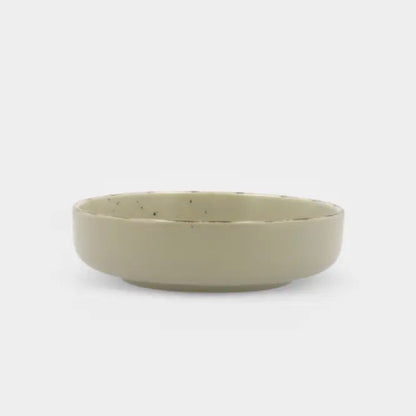 Set de 6 assiettes creuses en céramique vert ALBA