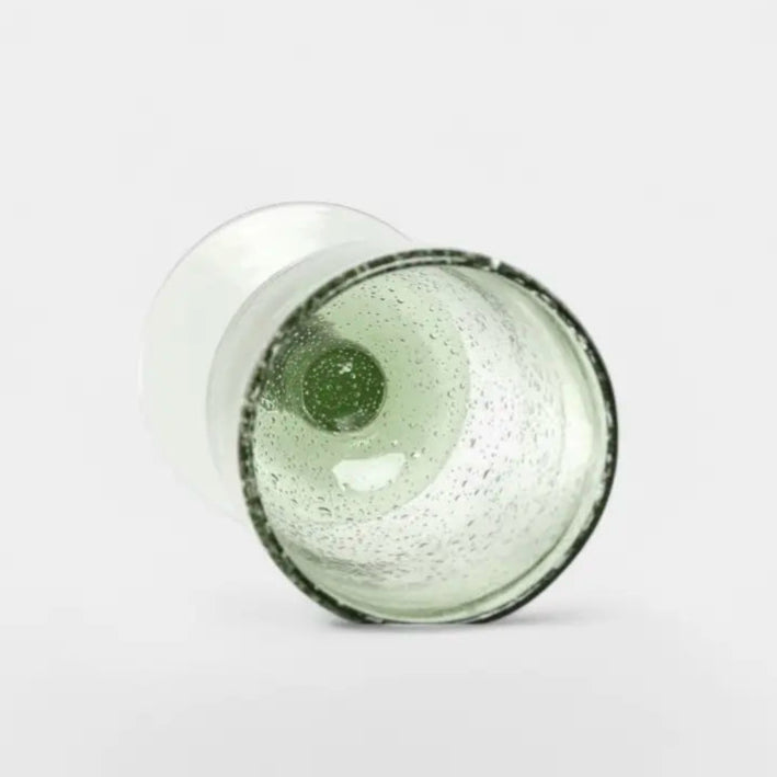 Set de 6 verres en verre soufflé vert GIULIA