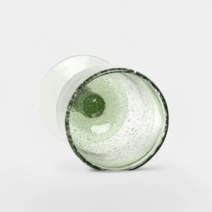 Set de 6 verres en verre soufflé vert GIULIA