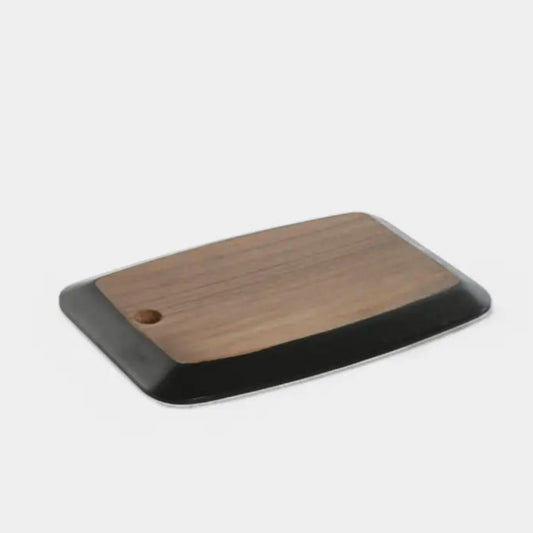 Planche à découper rectangulaire en bois d'acacia & noir KAMIEL