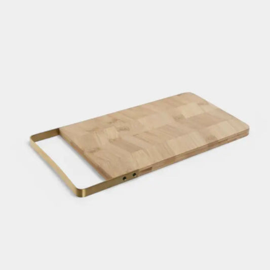 Planche à découper en bambou & métal doré KELSY