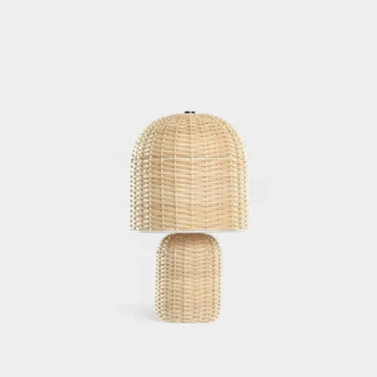 Lampe de bureau en rotin LOÉ