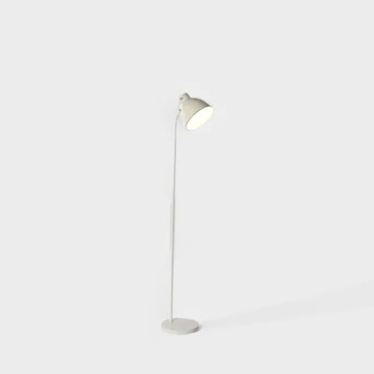 Lampadaire blanc avec liseré bleu LOREL