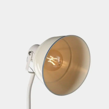 Lampadaire blanc avec liseré bleu LOREL