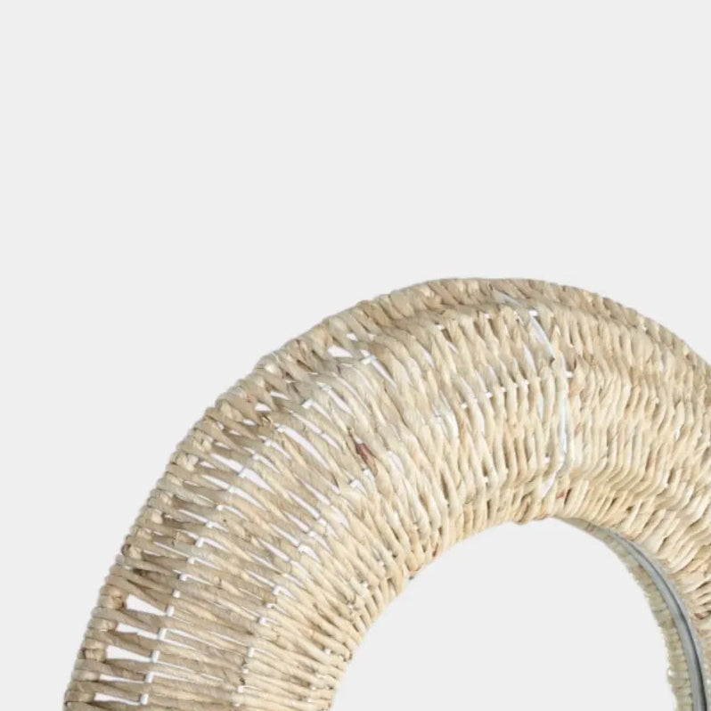 Miroir oval en fibre tressée MILAN