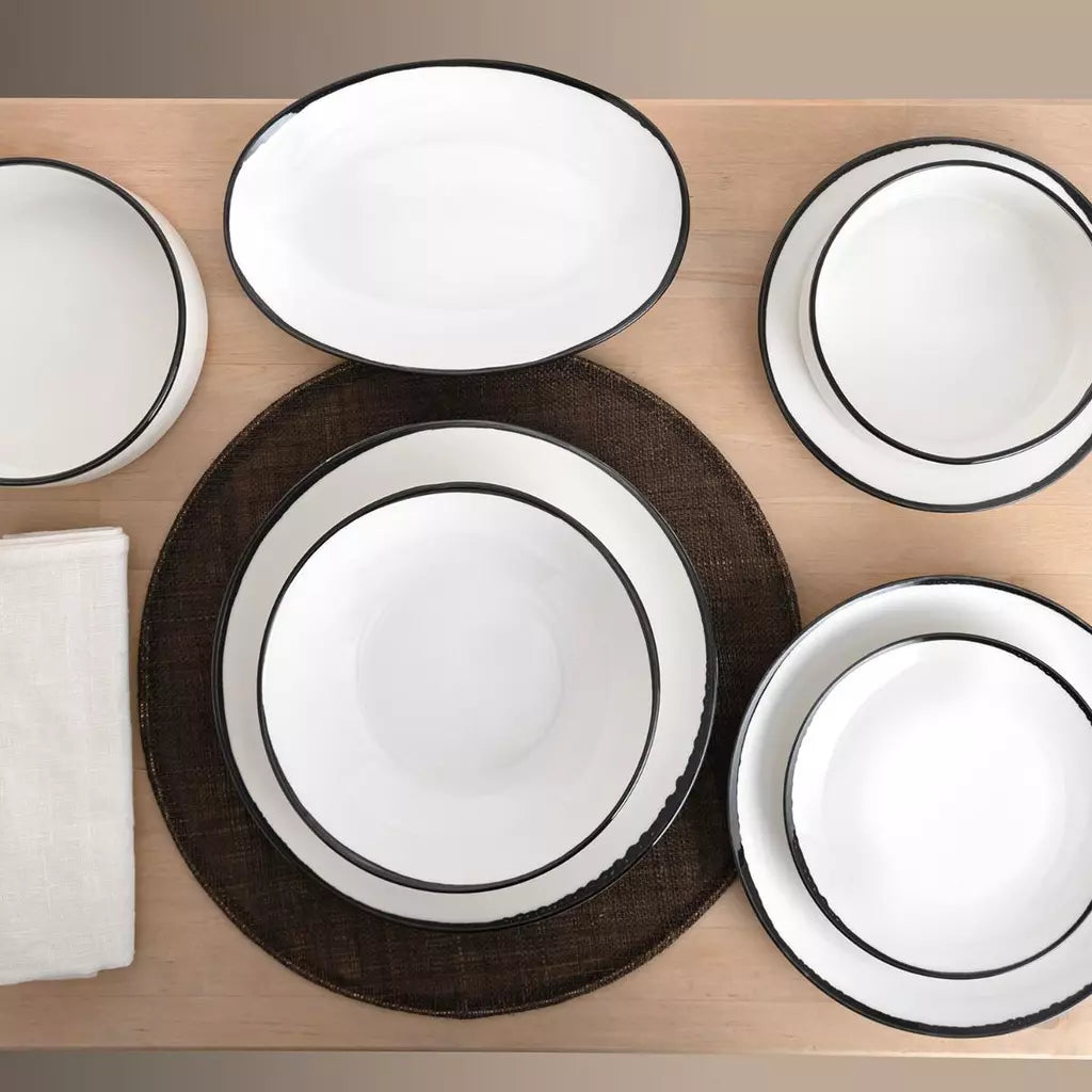 Assiette creuse blanche AIMÉ (6 Unités)