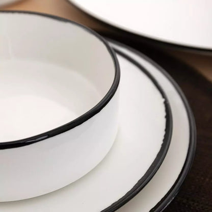 Assiette creuse blanche AIMÉ (6 Unités)