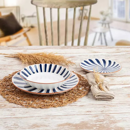Set de vaisselle coloré AGNES (18 Pièces)