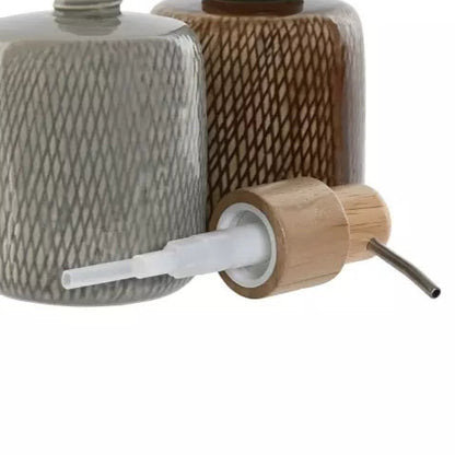 Duo de distributeurs en grès et bois BLISS