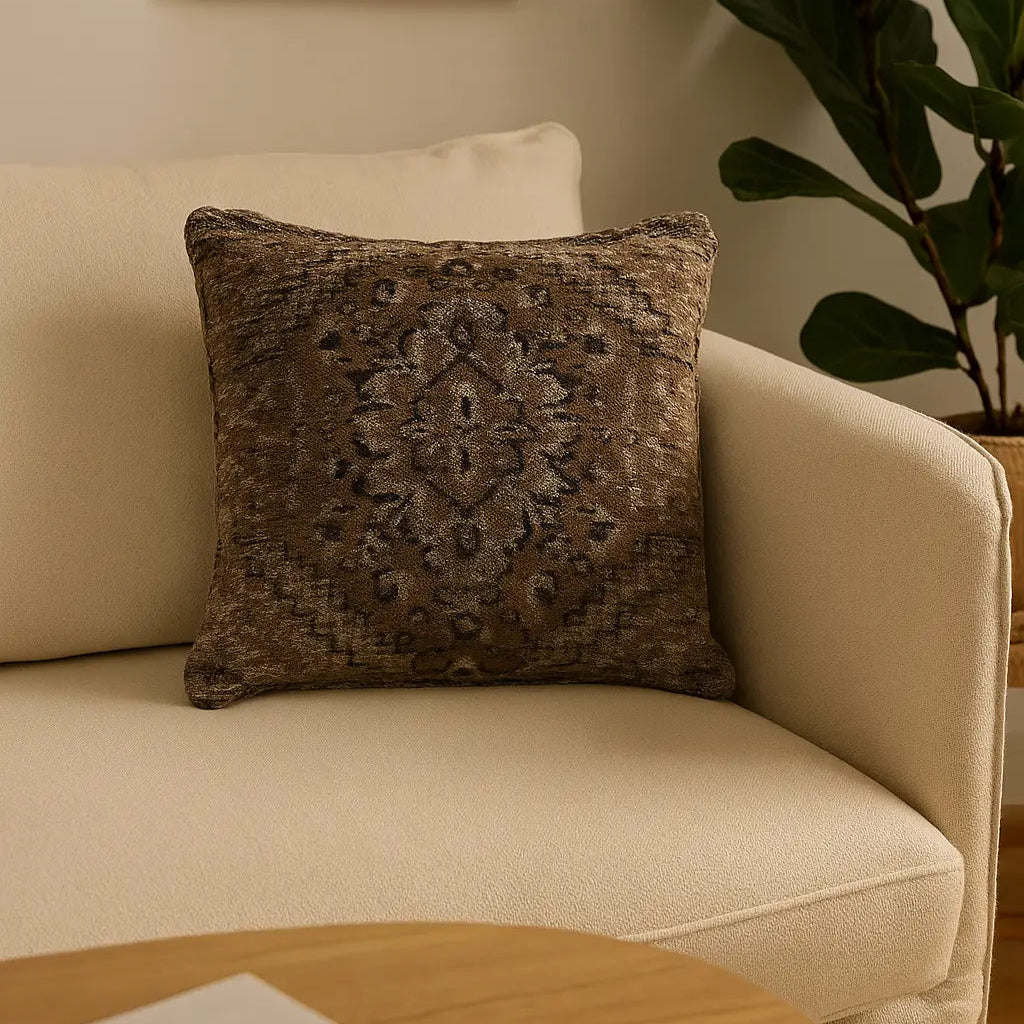Coussin carré motif oriental
