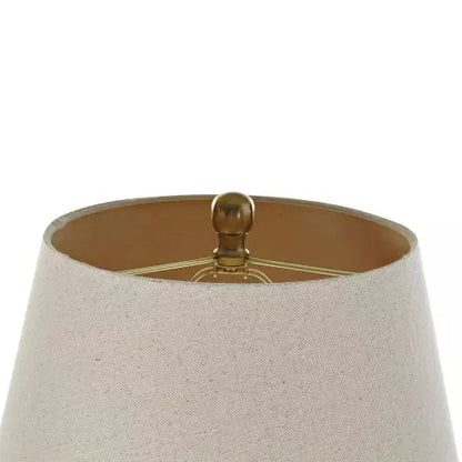 Lampadaire beige et métal doré articulé LINK