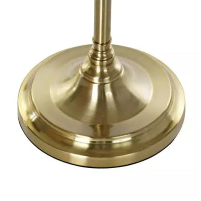 Lampadaire beige et métal doré articulé LINK