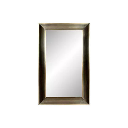 Miroir mural doré à lignes graphiques MAGE