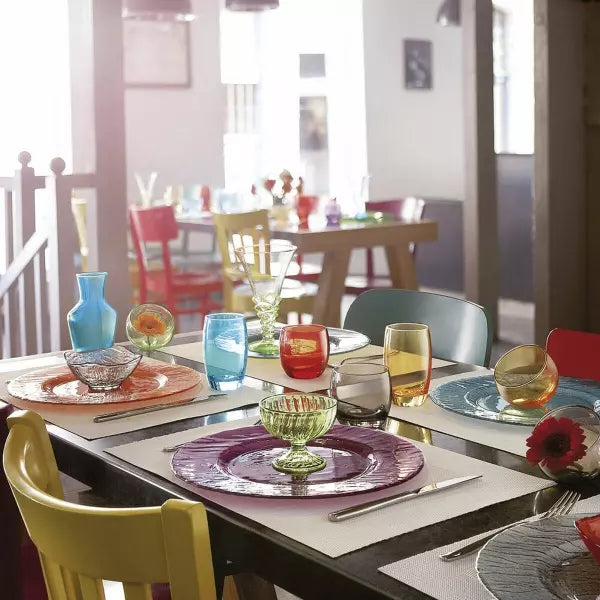 Set de verres fumés arrondis, GALO (6 unités)