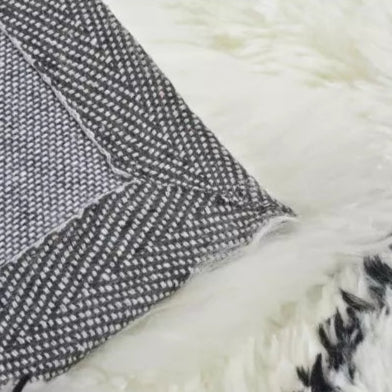 Tapis blanc à losanges noirs, THALIA S - 120 x 180