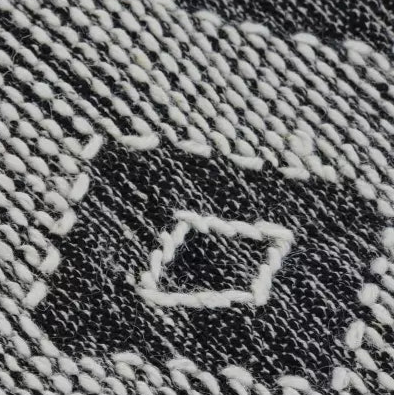 Tapis motifs géométriques noir et blanc, TONY L - 200 x 290