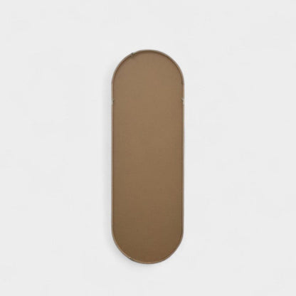 Miroir mural arrondi en bois naturel MEGAN