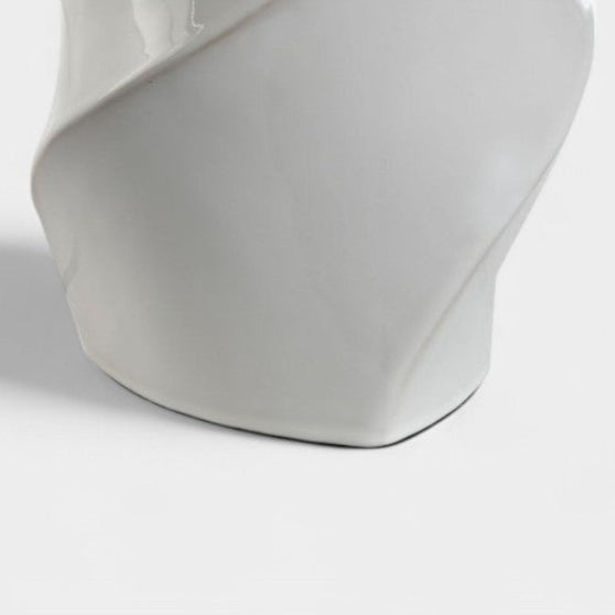 Lampe à poser design en céramique blanche ELÉA