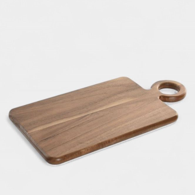 Planche à découper en bois d'acacia avec anse ronde ELORA