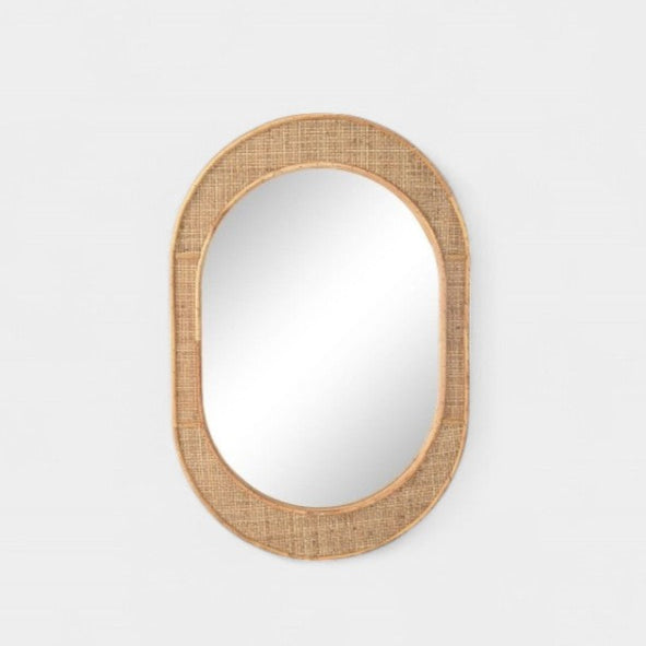 Miroir mural Home ESPRIT Naturel Scandi 51,5 x 2 x 77 cm