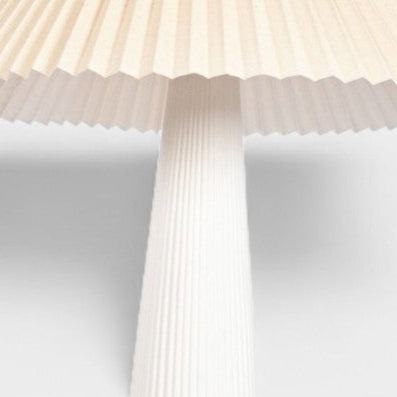 Lampadaire plissé crème CONSTANCE
