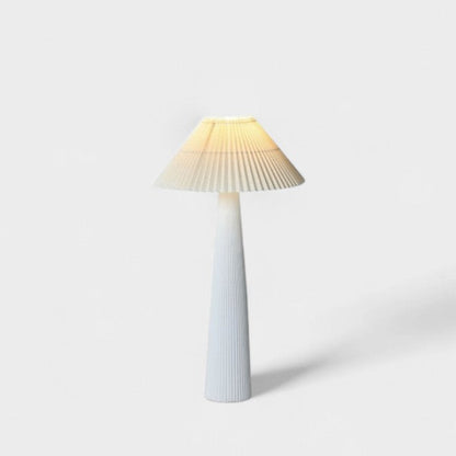 Lampadaire plissé crème CONSTANCE