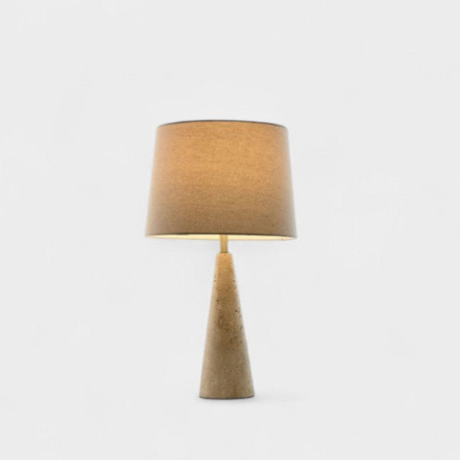 Lampe en marbre naturel et lin RIVIERA