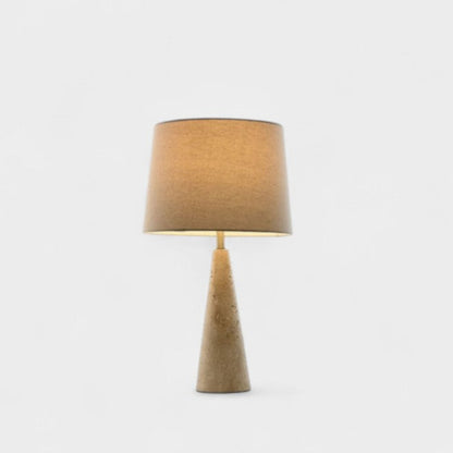 Lampe en marbre naturel et lin RIVIERA