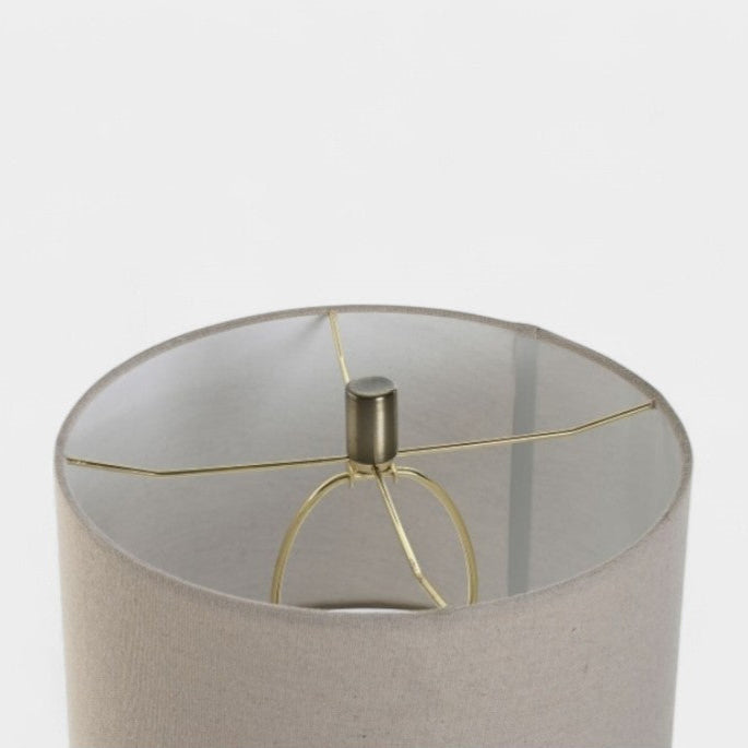 Lampe en marbre naturel et lin RIVIERA