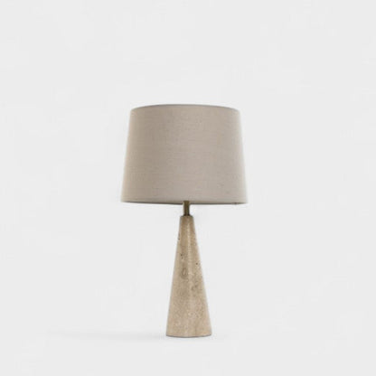 Lampe en marbre naturel et lin RIVIERA