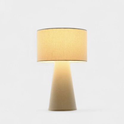 Lampe de table en tissu beige ALMA