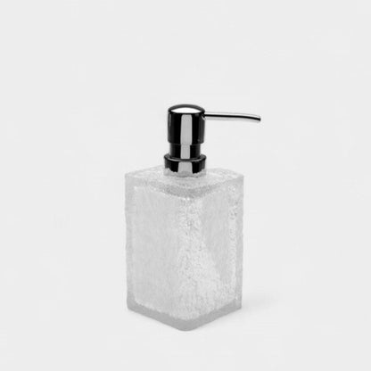 Distributeur de savon en résine effet givré  DORIS