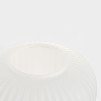 Lampe en verre nervuré & base laiton ASTRÉE