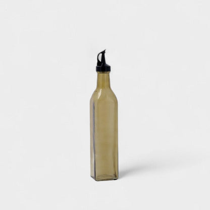 Huilier carré en verre ambré – 550 ml
