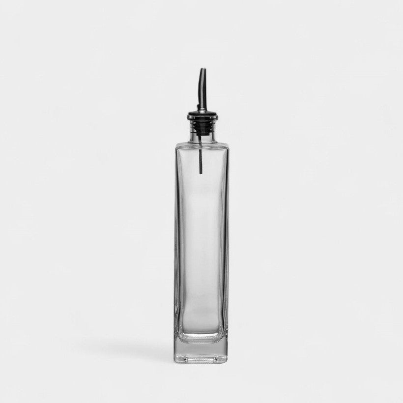 Huilier verre transparent long