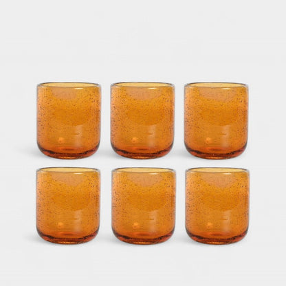 Set de verres ambre GIULIA (6 Unités)