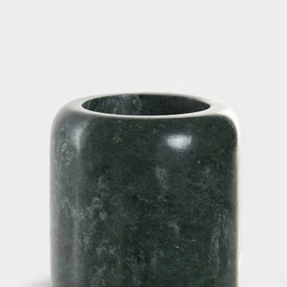 Pot à brosse à dents en marbre vert