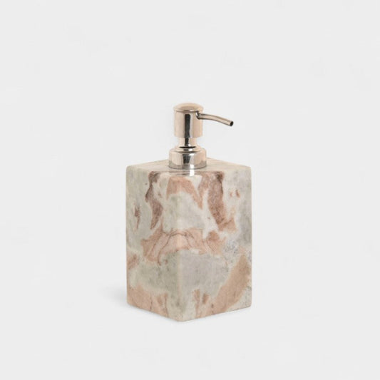 Distributeur de savon en marbre brun
