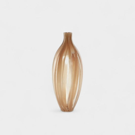 Vase rayé pêche VIRGINIA