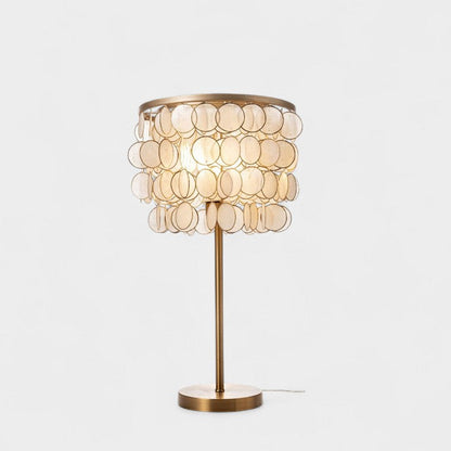 Lampe à poser à pampilles en nacres