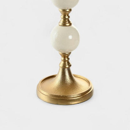 Bougeoir chandelier beige et doré