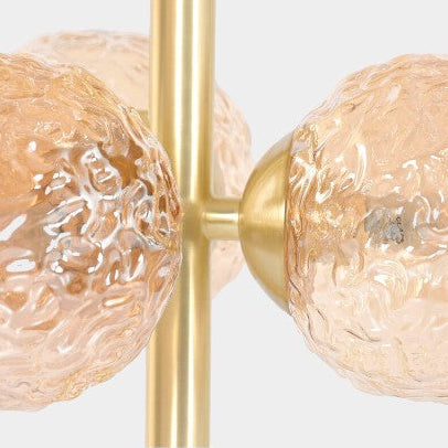 Lustre à boules dorées