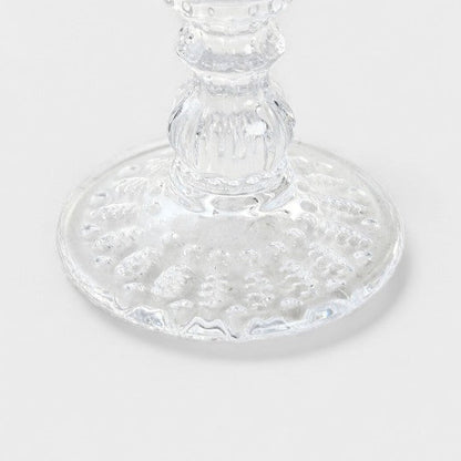 Set de verres texturé sur pied transparent (6 Unités)
