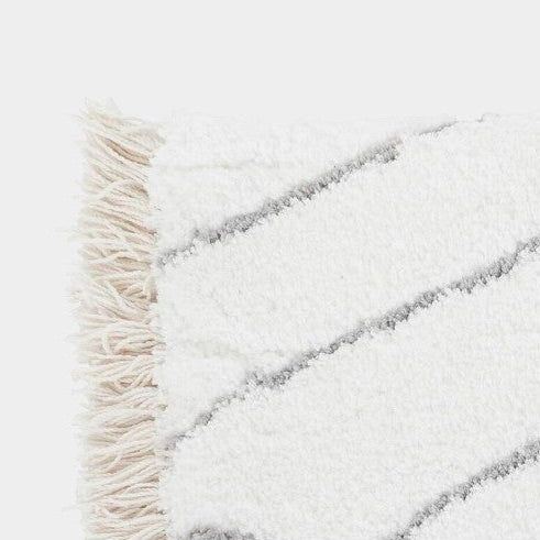 Tapis Blanc et Gris Losanges -  120 x 180