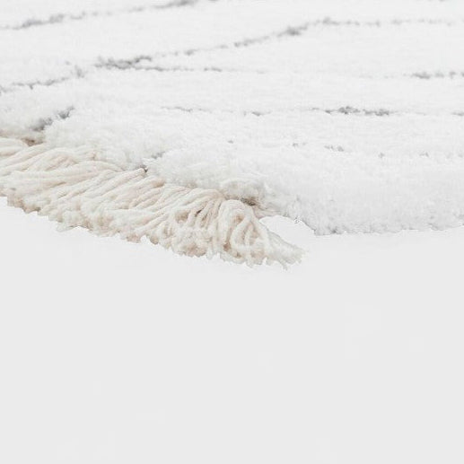 Tapis Blanc et Gris Losanges -  120 x 180