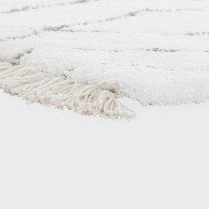 Tapis Blanc et Gris Losanges -  120 x 180