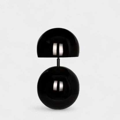 Lampe de table noire design en métal
