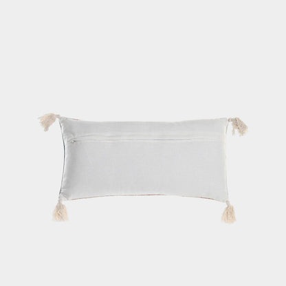 Coussin à motif oriental vieilli, tons beige et bleu
