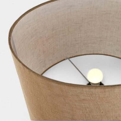 Lampe en aluminium texturée noire