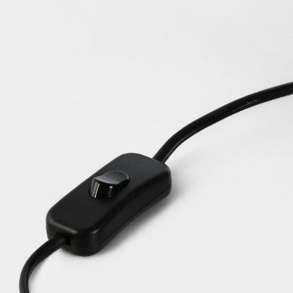 Lampe en aluminium texturée noire